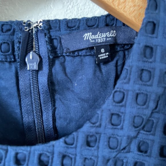 Madewell Dress Eyelet Sunshade A Line Sleeveless - Picture 10 of 10